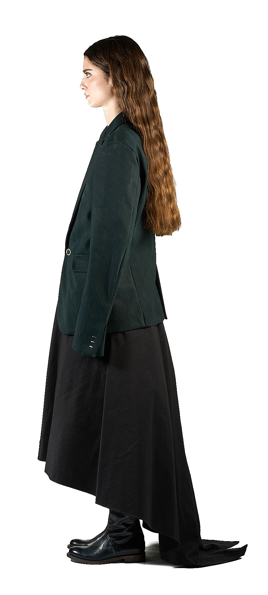 DANIELE BASTA LEATHER AND SILVER JACKET